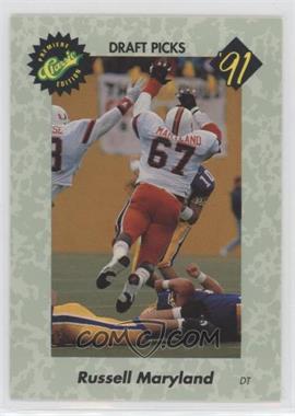 1991 Classic Draft Picks - [Base] #2 - Russell Maryland