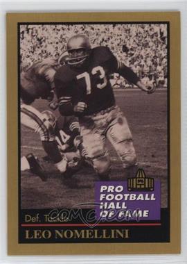 1991 Enor Pro Football Hall of Fame - [Base] #109 - Leo Nomellini