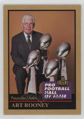 1991 Enor Pro Football Hall of Fame - [Base] #122 - Art Rooney [Noted]