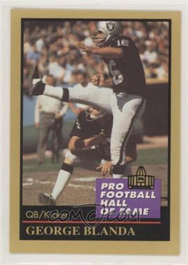 1991 Enor Pro Football Hall of Fame - [Base] #14 - George Blanda