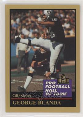1991 Enor Pro Football Hall of Fame - [Base] #14 - George Blanda