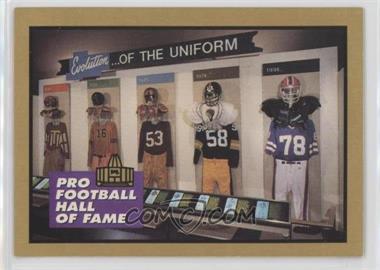 1991 Enor Pro Football Hall of Fame - [Base] #160 - Evolution of the Uniform (Checklist #4)