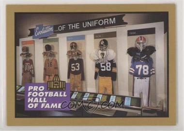 1991 Enor Pro Football Hall of Fame - [Base] #160 - Evolution of the Uniform (Checklist #4)