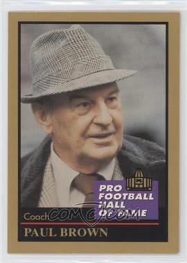 1991 Enor Pro Football Hall of Fame - [Base] #18 - Paul Brown