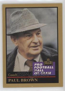 1991 Enor Pro Football Hall of Fame - [Base] #18 - Paul Brown