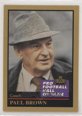 1991 Enor Pro Football Hall of Fame - [Base] #18 - Paul Brown