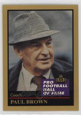 1991 Enor Pro Football Hall of Fame - [Base] #18 - Paul Brown