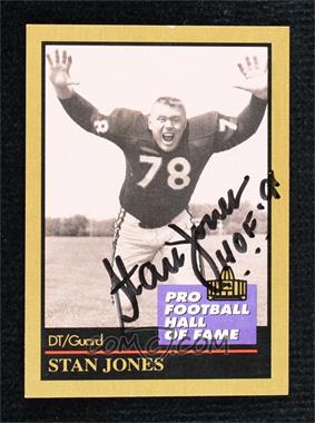 1991 Enor Pro Football Hall of Fame - [Base] #74 - Stan Jones [JSA Certified COA Sticker]