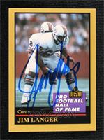 Jim Langer [JSA Certified COA Sticker]