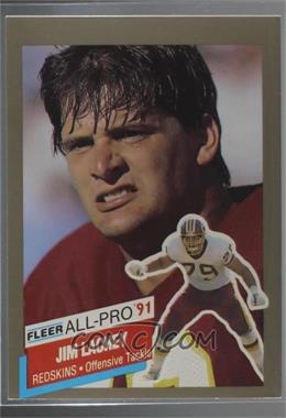 1991 Fleer - All-Pro - Blank Back #24 - Jim Lachey [Noted]
