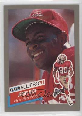 1991 Fleer - All-Pro #20 - Jerry Rice [Noted]
