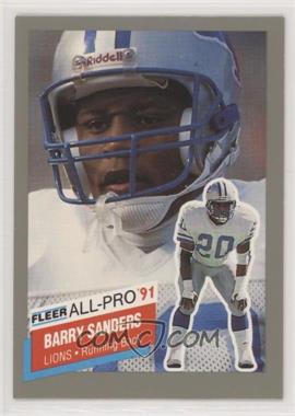 1991 Fleer - All-Pro #9 - Barry Sanders [EX to NM]