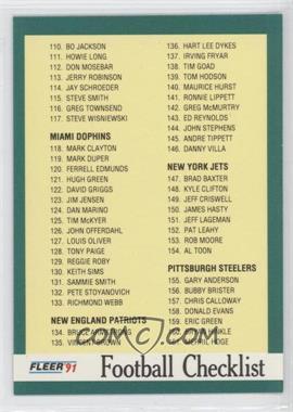 1991 Fleer - [Base] #429 - Checklist