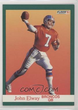 1991 Fleer - [Base] #45 - John Elway [EX to NM]