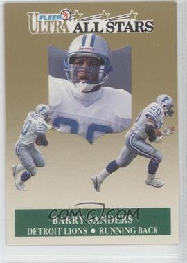 1991 Fleer Ultra - All-Stars #1 - Barry Sanders