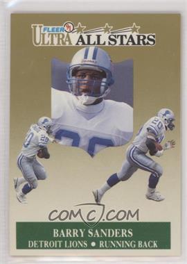 1991 Fleer Ultra - All-Stars #1 - Barry Sanders