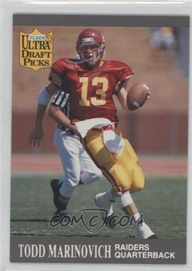 1991 Fleer Ultra - [Base] #287 - Todd Marinovich