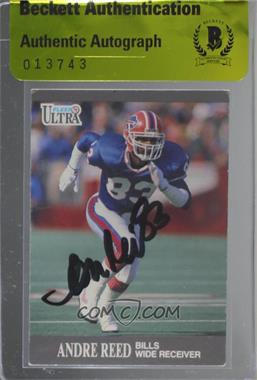 1991 Fleer Ultra - [Base] #6 - Andre Reed [BAS Beckett Auth Sticker]