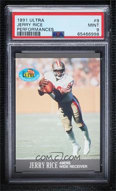 1991 Fleer Ultra - Performances #9 - Jerry Rice [PSA 9 MINT]