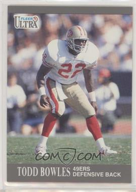 1991 Fleer Ultra Update - [Base] #U-85 - Todd Bowles