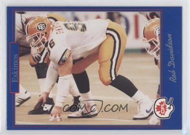 1991 Jogo CFL - [Base] #23 - Rob Davidson