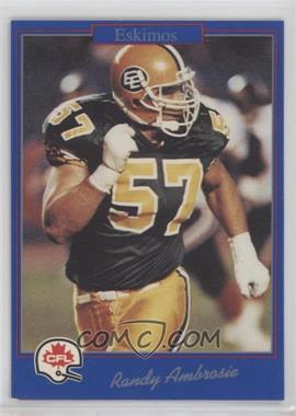 1991 Jogo CFL - [Base] #27 - Randy Ambrosie