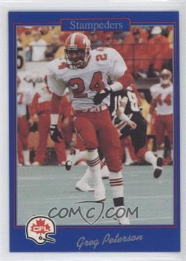 1991 Jogo CFL - [Base] #79 - Greg Peterson