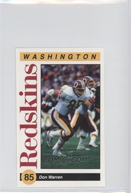 1991 Mobil Washington Redskins Police - [Base] #_DOWA - Don Warren