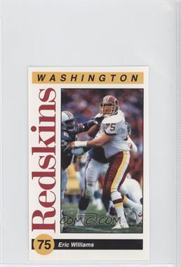 1991 Mobil Washington Redskins Police - [Base] #_ERWI - Eric Williams