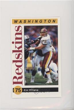 1991 Mobil Washington Redskins Police - [Base] #_ERWI - Eric Williams