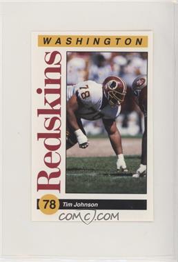 1991 Mobil Washington Redskins Police - [Base] #_TIJO - Tim Johnson