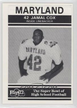 1991 PNC Big 33 Football Classic - [Base] #MD19 - Jamal Cox