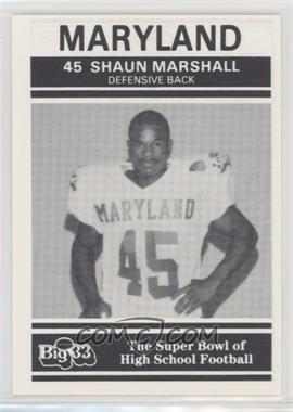 1991 PNC Big 33 Football Classic - [Base] #MD21 - Shaun Marshall