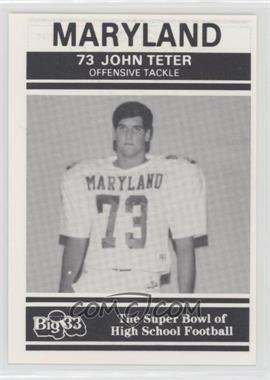 1991 PNC Big 33 Football Classic - [Base] #MD28 - John Teter