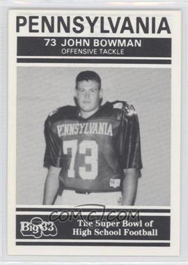 1991 PNC Big 33 Football Classic - [Base] #PA22 - John Bowman