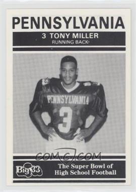 1991 PNC Big 33 Football Classic - [Base] #PA3 - Tony Miller