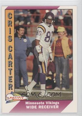 1991 Pacific - [Base] #286.2 - Cris Carter (Cris on Front; Chris on Back)