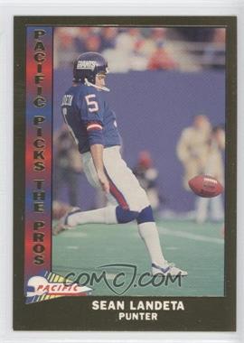 1991 Pacific - Pacific Picks The Pros - Gold #25 - Sean Landeta