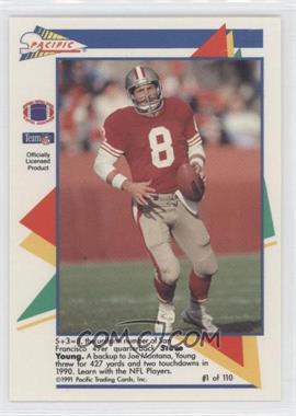 1991 Pacific Flash Cards - [Base] #1 - Steve Young