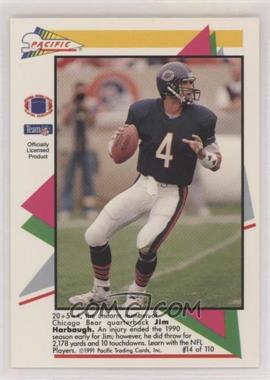 1991 Pacific Flash Cards - [Base] #14 - Jim Harbaugh