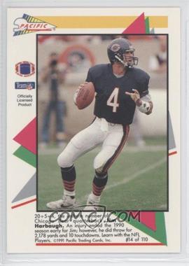 1991 Pacific Flash Cards - [Base] #14 - Jim Harbaugh