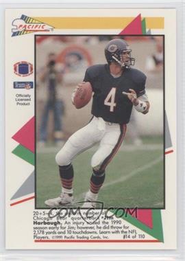 1991 Pacific Flash Cards - [Base] #14 - Jim Harbaugh