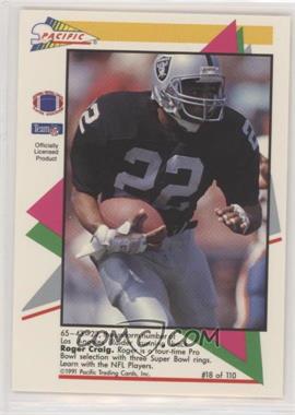 1991 Pacific Flash Cards - [Base] #18 - Roger Craig