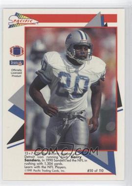 1991 Pacific Flash Cards - [Base] #50 - Barry Sanders