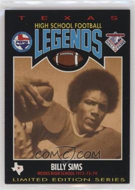 1991 Pepsi Texas High School Football Legends - [Base] #_BISI - Billy Sims [EX to NM]