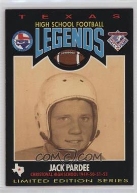 1991 Pepsi Texas High School Football Legends - [Base] #_JAPA - Jack Pardee