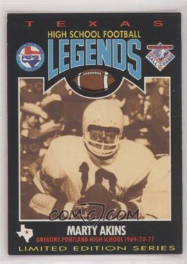 1991 Pepsi Texas High School Football Legends - [Base] #_MAAK - Marty Akins