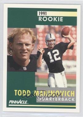 1991 Pinnacle - [Base] #293 - Todd Marinovich