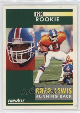 1991 Pinnacle - [Base] #332 - Greg Lewis [EX to NM]