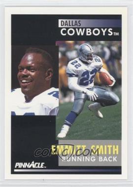 1991 Pinnacle - [Base] #42.1 - Emmitt Smith ("Despite missing training camp" on back)